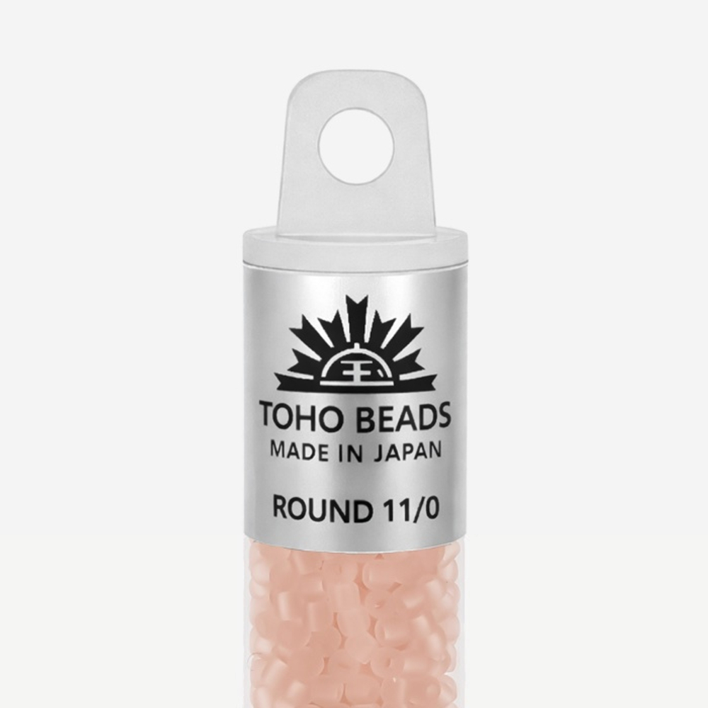 Японский бисер TOHO Round 11/0 (№11F), прозрачный матовый