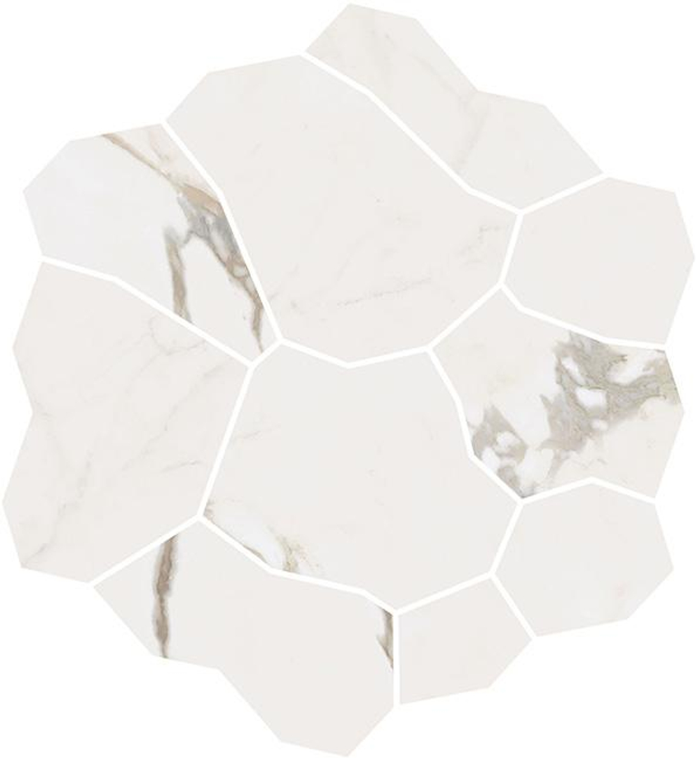 Керамический декор KERAMA MARAZZI МАРСЕЛЬ наборный бежевый светлый глянцевый обрезной 31,5x34,2 / 9 мм. / KMD2HID018BR