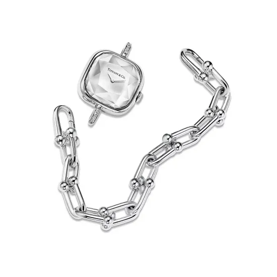 Tiffany HardWear Watch in Sterling Silver and Steel with Diamonds
