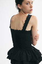 Нейлоновый топ с кружевной лентой - H&M