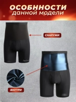 Шорты спортивные для фитнеса и похудения с эффектом сауны