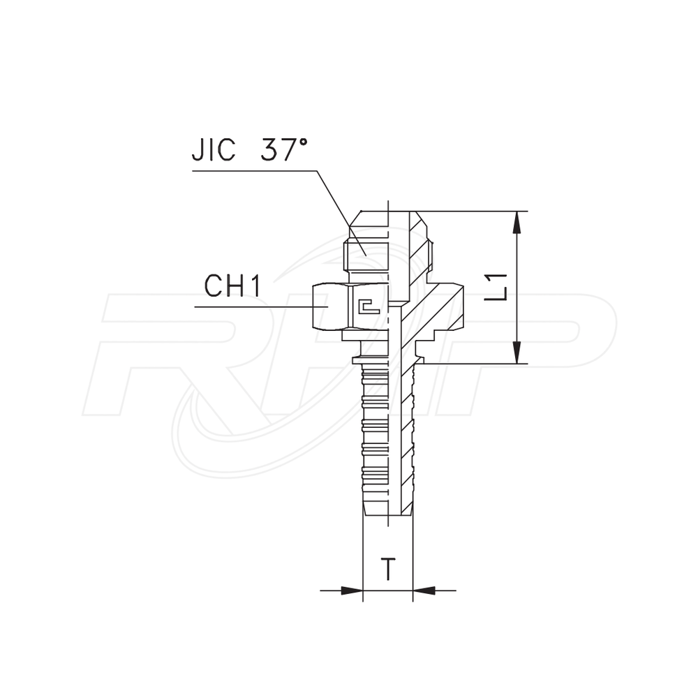 Фитинг DN 08 JIC (Ш) 9/16