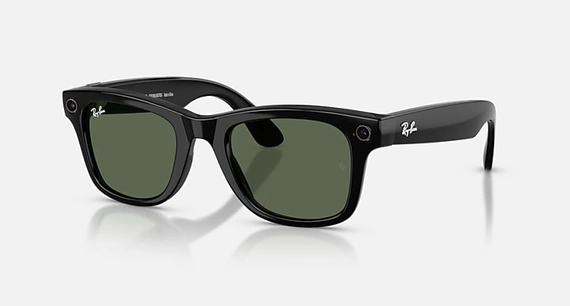 Умные очки Ray-Ban Meta Wayfarer Gen 2 (RW4012) Shiny Black/G-15 Green S50 T150