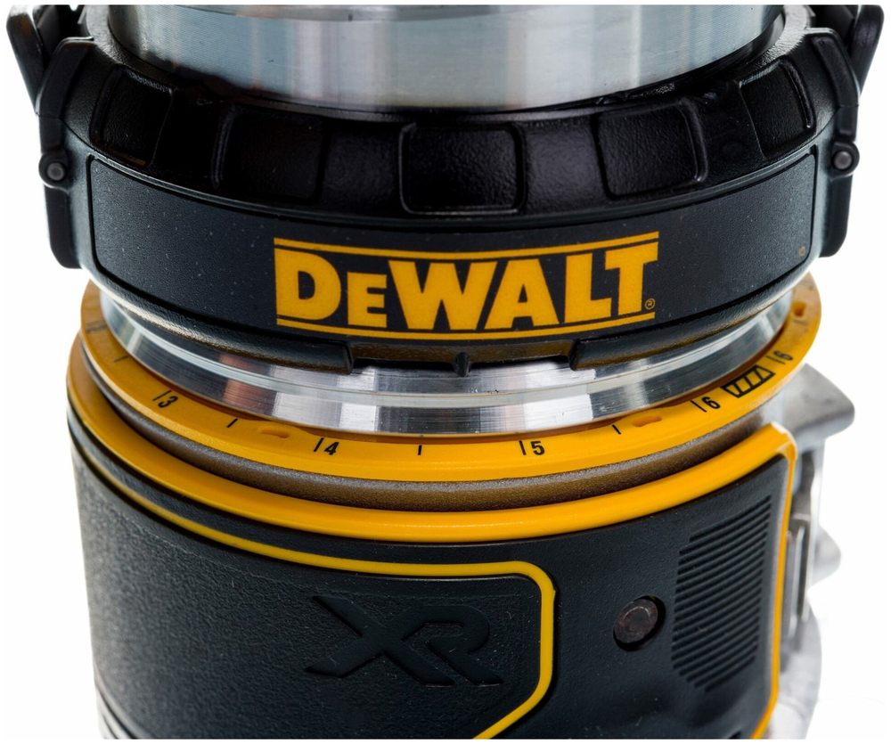 Аккумуляторный кромочный фрезер DEWALT DCW600N-XJ, 18 В XR, 16000–25500 об/мин, цанга 8 мм, без АКБ и ЗУ
