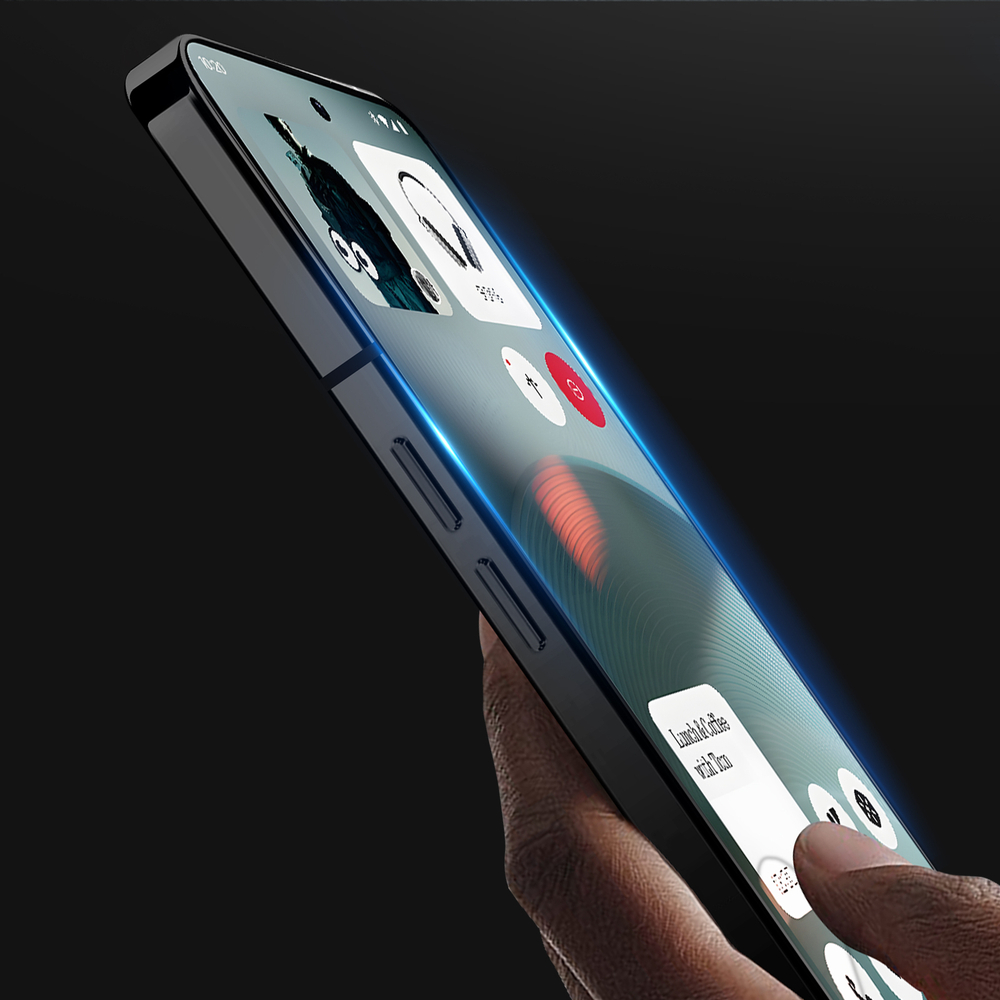Защитное стекло для Nothing Phone 3, тонкие черные рамками и олеофобное покрытие, G-Rhino