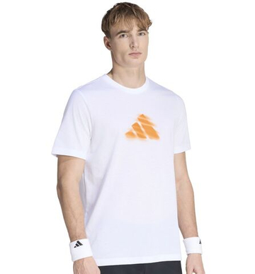 Мужская теннисная футболка Adidas Clay In Not Graphic - white