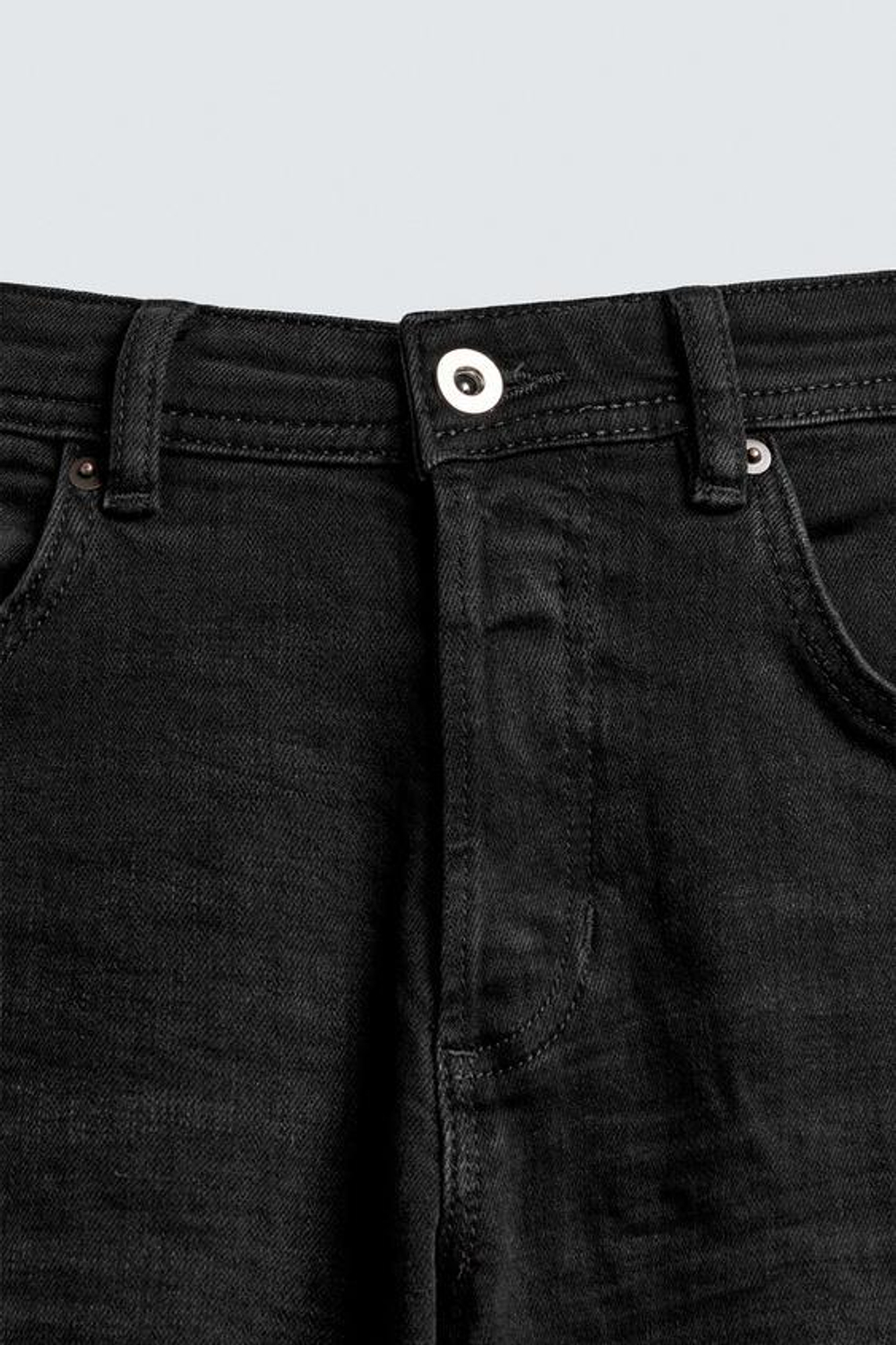 ZARA УКОРОЧЕННЫЕ ДЖИНСЫ SKINNY, ЧЕРНЫЙ