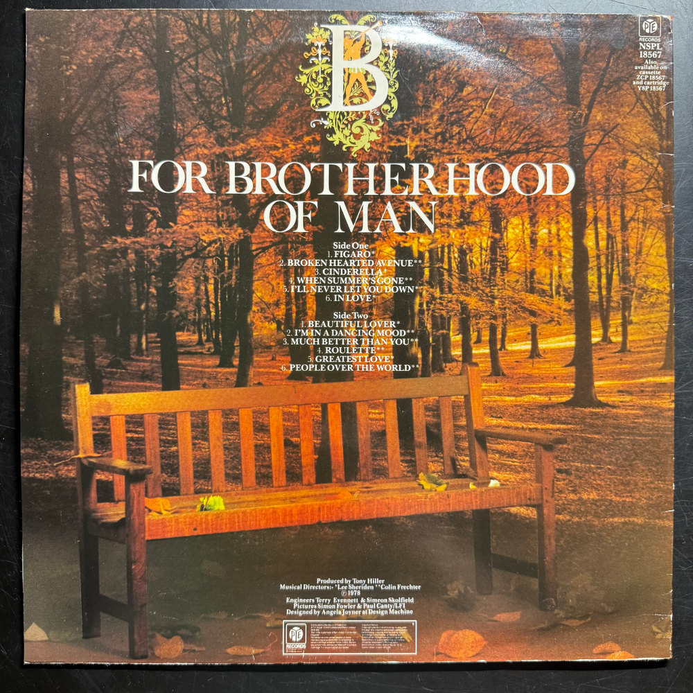 Brotherhood Of Man ‎– B For Brotherhood (Англия 1978г.)