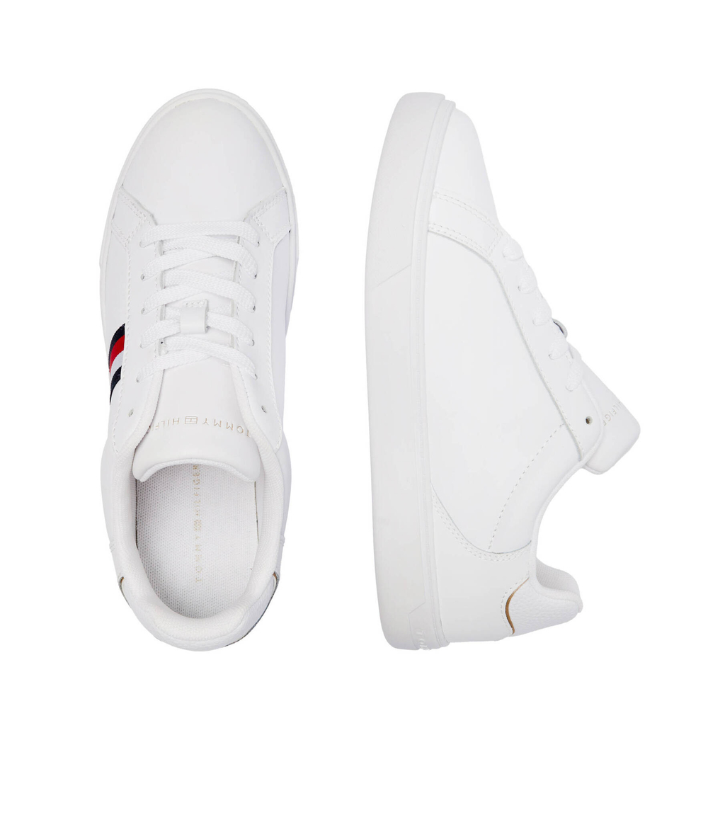 Кожаные кроссовки Tommy Hilfiger - белый(FW0FW08001)