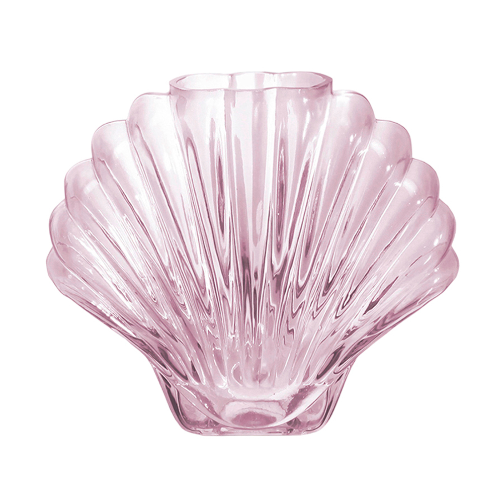 Ваза для цветов seashell, 20 см, розовая