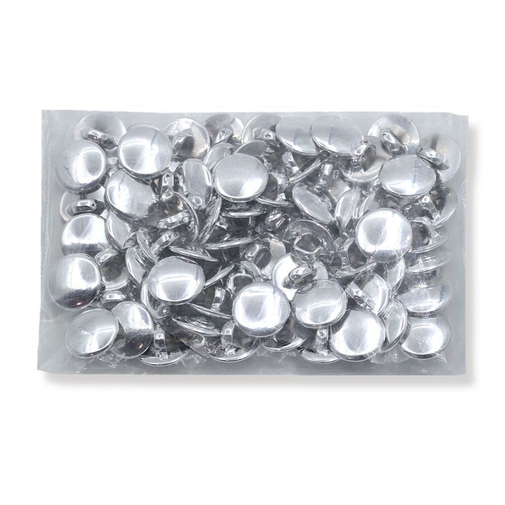 Пуговицы на ножке 18L=11 мм, (Silver (серебристый)) NE70, 72 шт