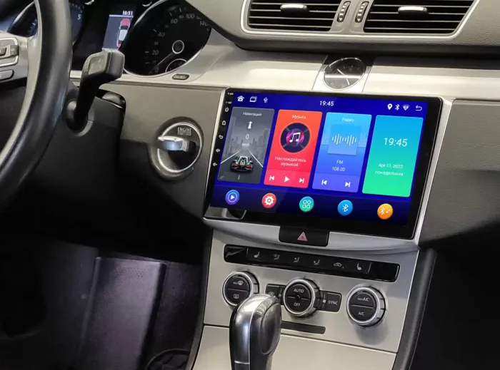 Магнитола для Volkswagen Passat 2005-2015 (B6, B7, CC) - Kuberg QLed+2K, Android 14, TS105, Быстрейшая, CarPlay, SIM-слот