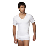 Классическая футболка из хлопка с V-образным вырезом Doreanse Cotton Basic (Размер: S) (Цвет: белый)
