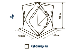 Палатка зимняя Higashi Winter Camo Comfort Pro