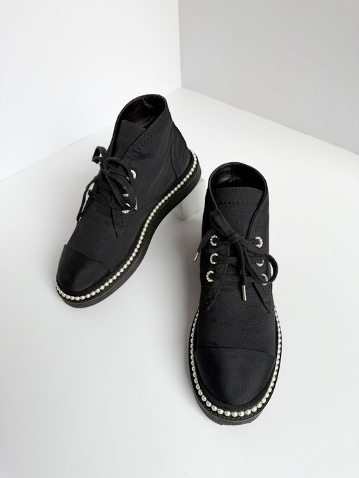 Текстильные ботинки Chanel, 38