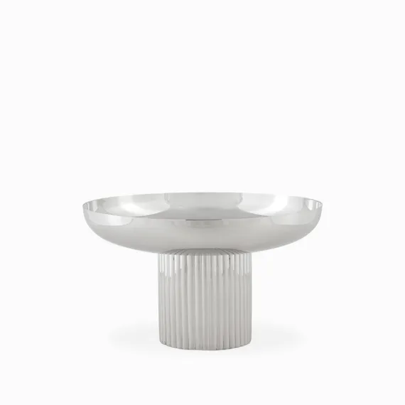 Миска Stem S, Ø23х20 см, серебристая