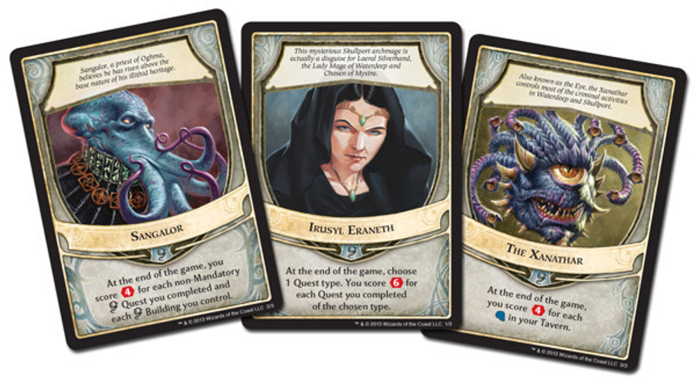 Lords of Waterdeep: Scoundrels Of Skullport. Новые карты