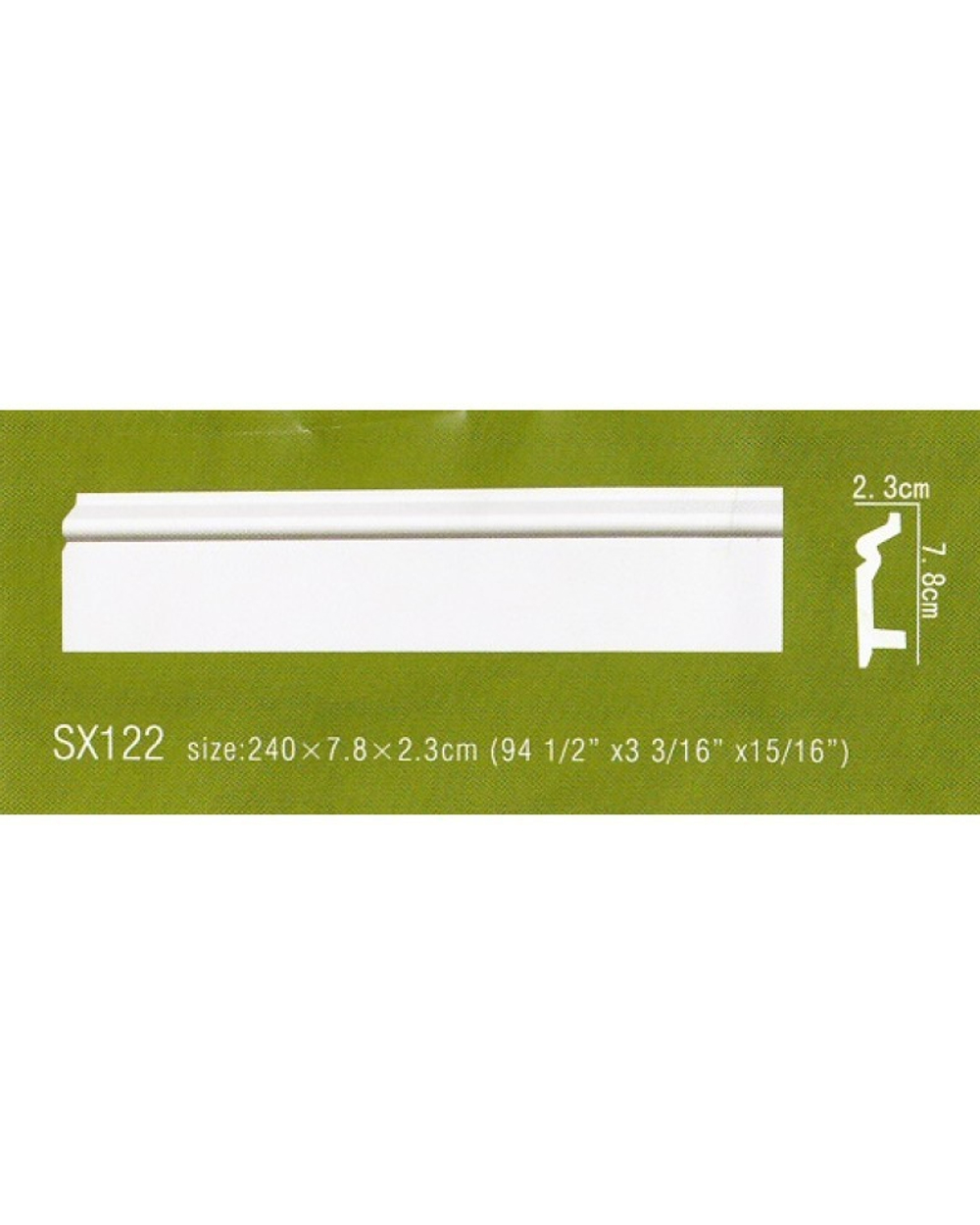 Плинтус AX122