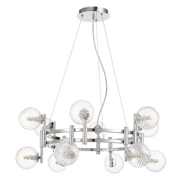 Подвесная люстра 12*G9 Luxury SP12 Chrome хром Crystal Lux