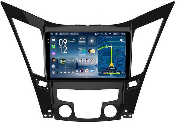 Магнитола для Hyundai Sonata 6 YF 2010-2013 (штатный усилитель) - Teyes CC4-PRO монитор 9.5" 2K QLED на Android 13, Быстрейшая, Snapdragon 778G, ИИ, CarPlay, DSP, 4G SIM-слот