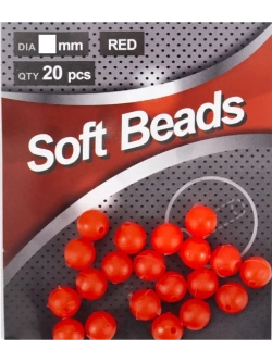 Бусина фидерная Soft Beads, PVC, круглая