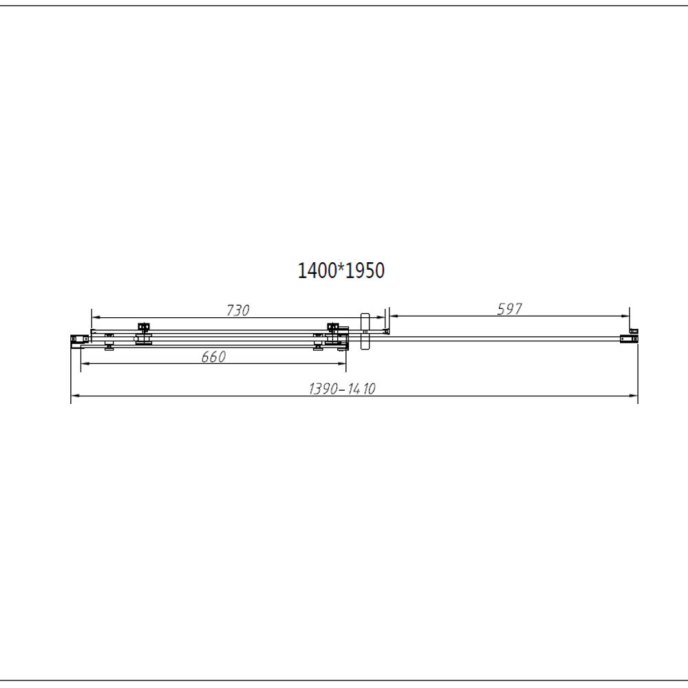 Душевой уголок Комо-Н (Como-N) VSR-4CN9014CLB, 1400*900, черный, стекло прозрачное,