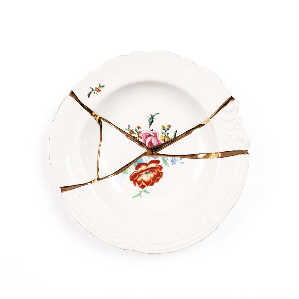Тарелка суповая Seletti Kintsugi №2 (22 см)