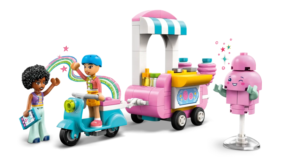 Конструктор LEGO Friends 42643 Подставка для сладкой ваты и скутер