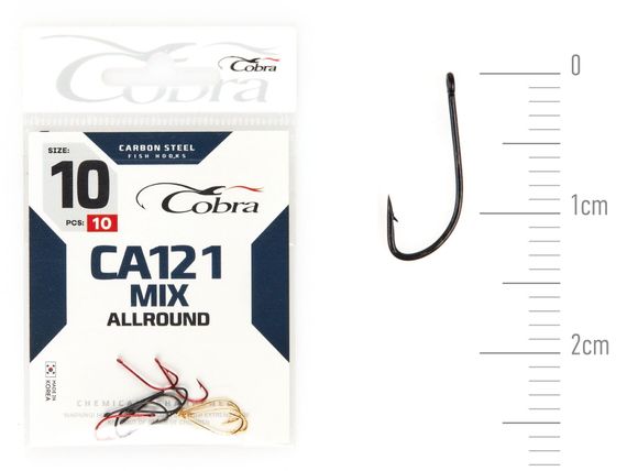 Крючки Cobra ALLROUND CA121MIX №10, 10 шт.
