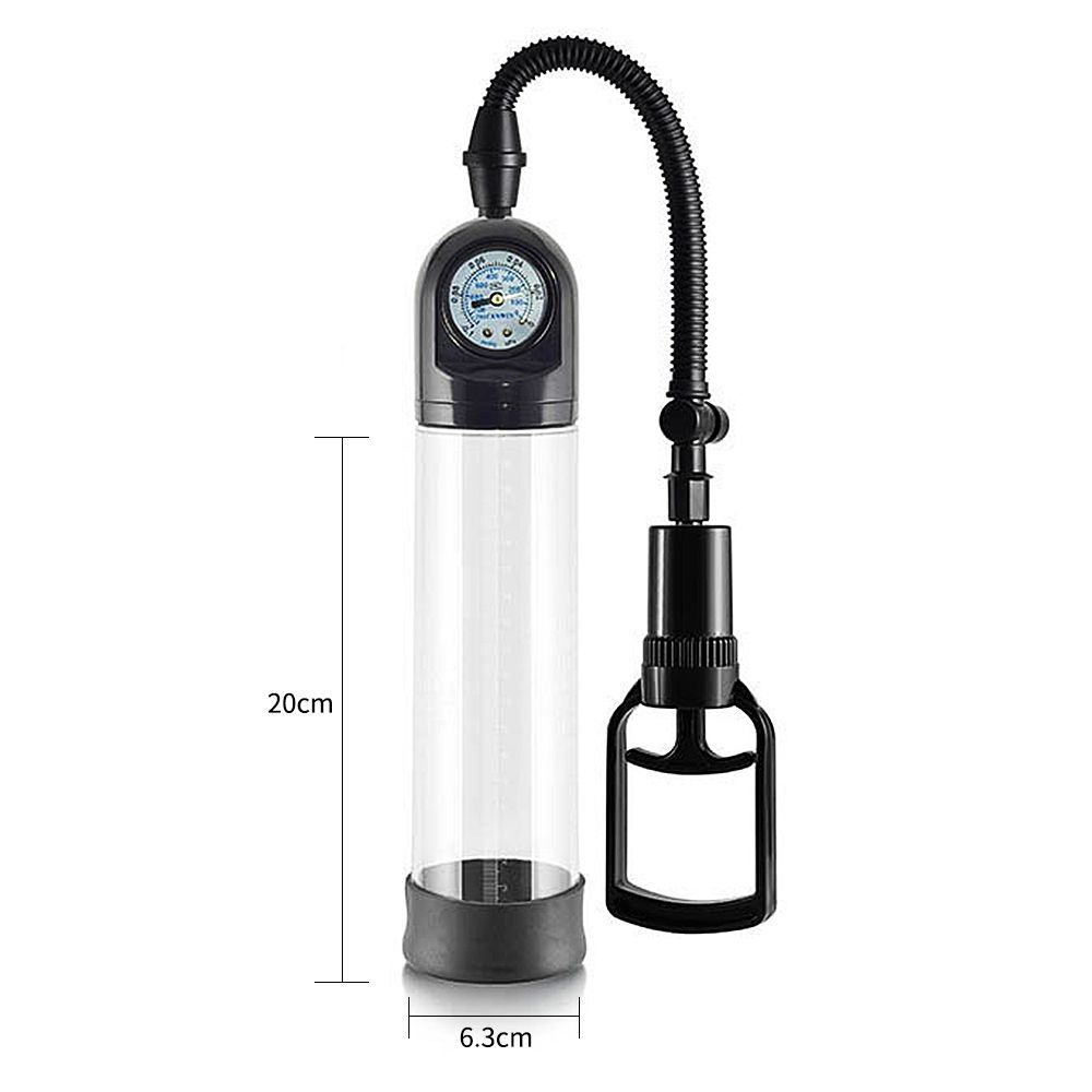 Ручная вакуумная помпа с манометром Maximizer WorxVX2 Accu Meter Pump (Цвет: прозрачный)