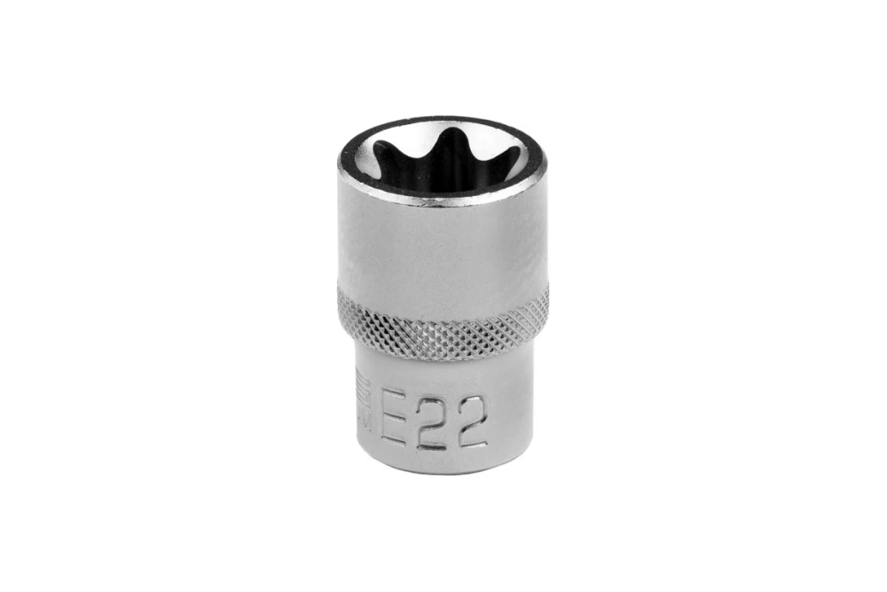 Головка торцевая 1/2", Е22, CrV STELS 13875