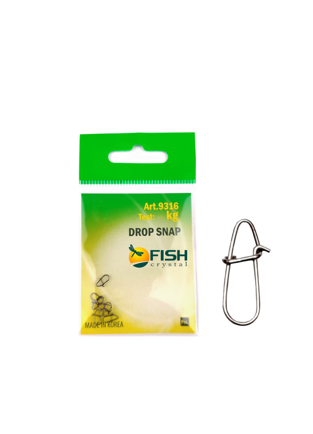 Застежка рыболовная Fish Crystal  Drop Snap 9316 №1 ( 5 упаковок )