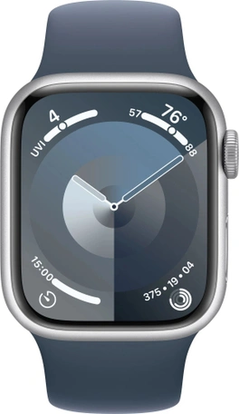 Умные часы Apple Watch Series 9 41 мм Aluminium Case GPS Silver Storm Blue Sport B S/M