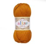 Пряжа Alize (Ализе) Diva / уп.5 мот. по 100 г, 350м, 234 табачный А
