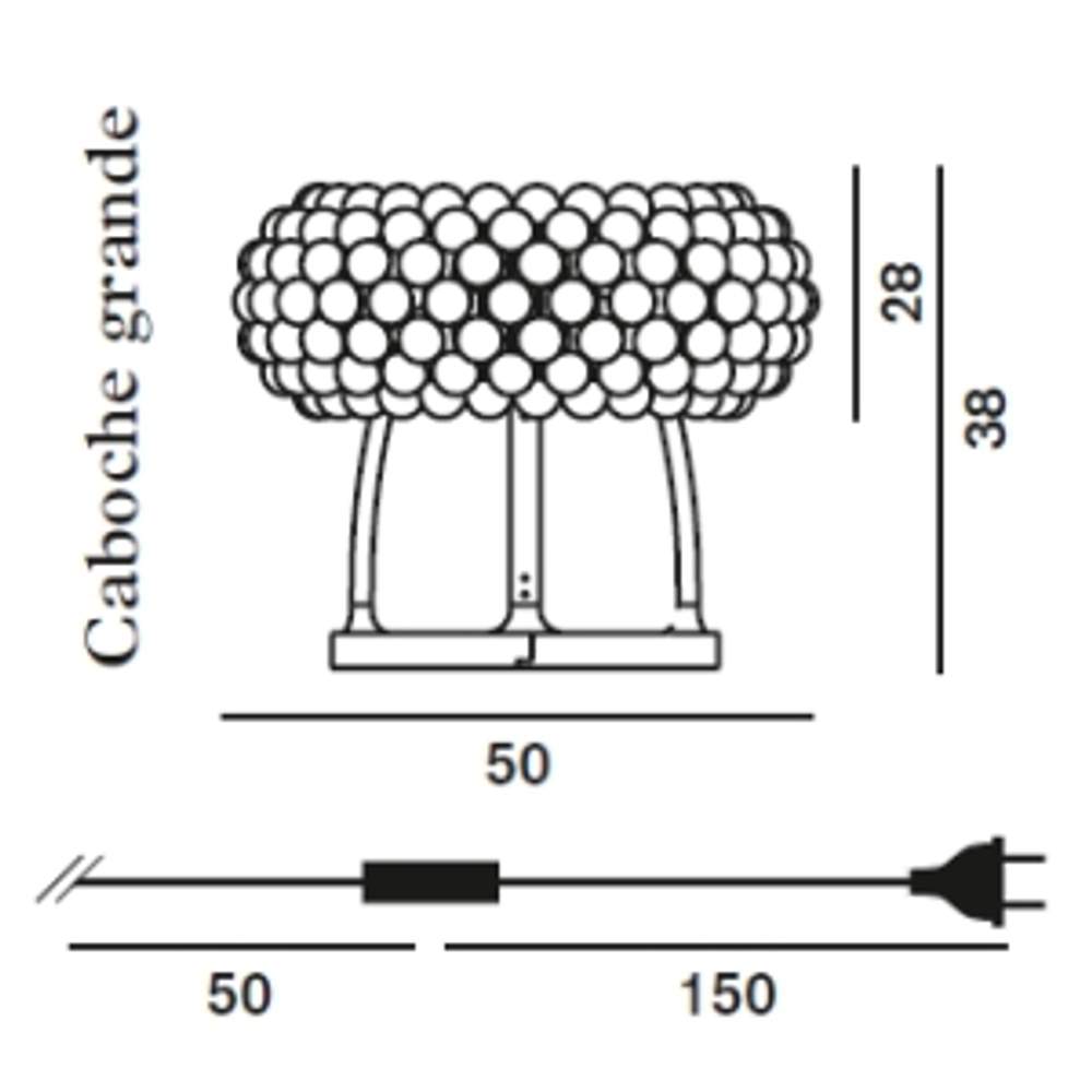 лампа Foscarini Caboche Table Lamp ( 50 cm )
