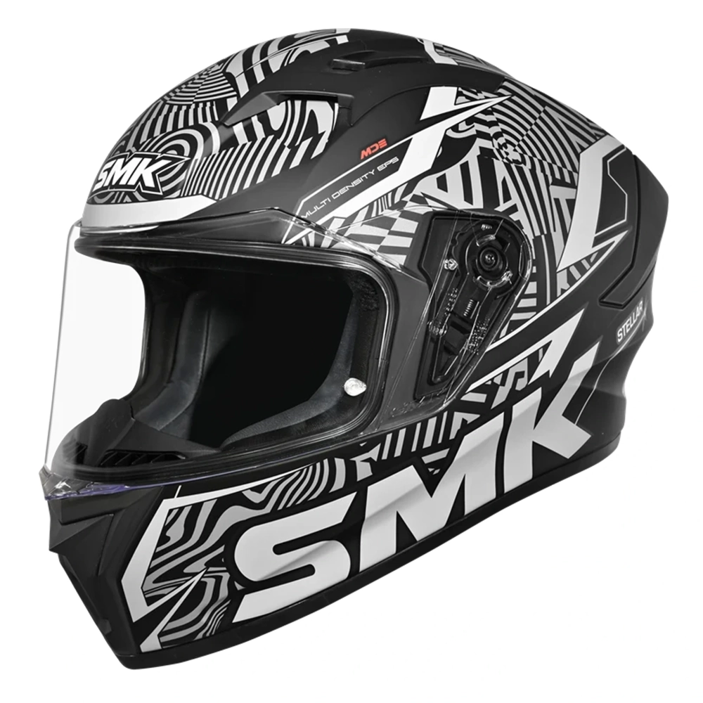 Шлем SMK STELLAR FURY, цвет черный/серый, матовый (L)