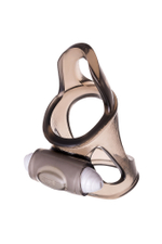 Виброкольцо Toyfa XLover черное прозрачное