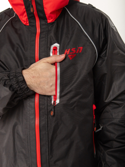Костюм демисезонный для рыбалки RIVER HARDGUARD HSN, мембрана 15000/10000, Черный
