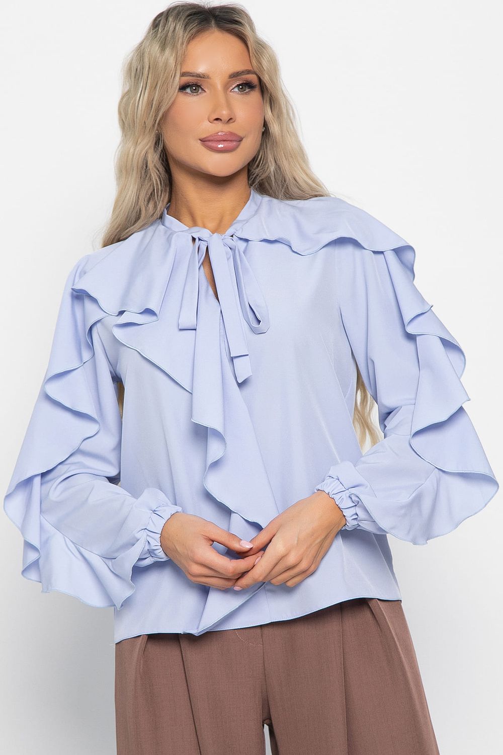 Блуза Дыхание осени (голубая) Б16395-5М LT Collection