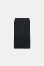ТРИКОТАЖНАЯ ЮБКА МИДИ — ZARA