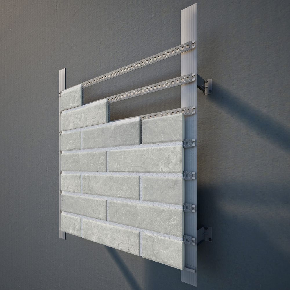 BestPoint Exclusive, Cement Gray, 245x65x12 - Клинкерная плитка для вентфасада/НВФ