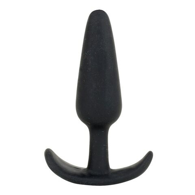 Анальная пробка для ношения Mood Naughty 3.5 Silicone - 8,9 см. (Цвет: черный)