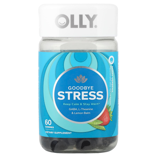 OLLY, Goodbye Stress, ягодная вербена, 60 жевательных таблеток