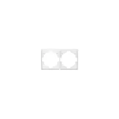 Рамка на 2 поста KRANZ Miele Round Перламутр KR-78-0752-1