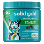 Solid Gold, Keep Calm & Wag On ™, успокаивающая добавка для собак, с копченым беконом, 60 жевательных таблеток, 108 г (3,8 унции)
