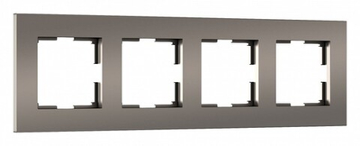 Рамка на 4 поста Werkel Slab (бронза софт) W0042963