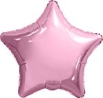 Шар (19"/48 см) Звезда, Нежно-розовый 1 шт.