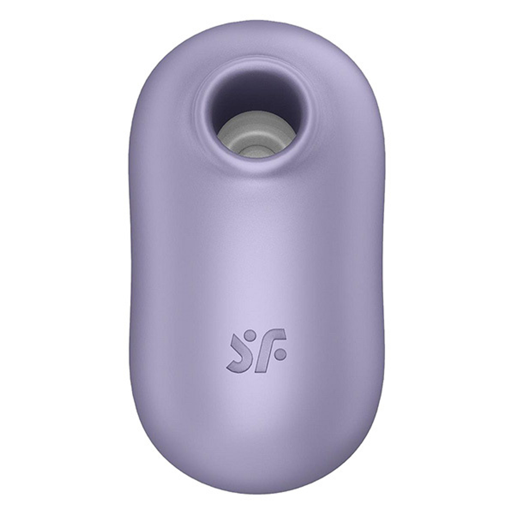 Сиреневый вакуумный вибростимулятор клитора 8,5см Satisfyer Pro To Go 2