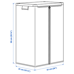 IKEA JOSTEIN  (ИКЕА ЙОСТЕИН)  -  Чехол - прозрачный/для дома и улицы 61x41x90 см