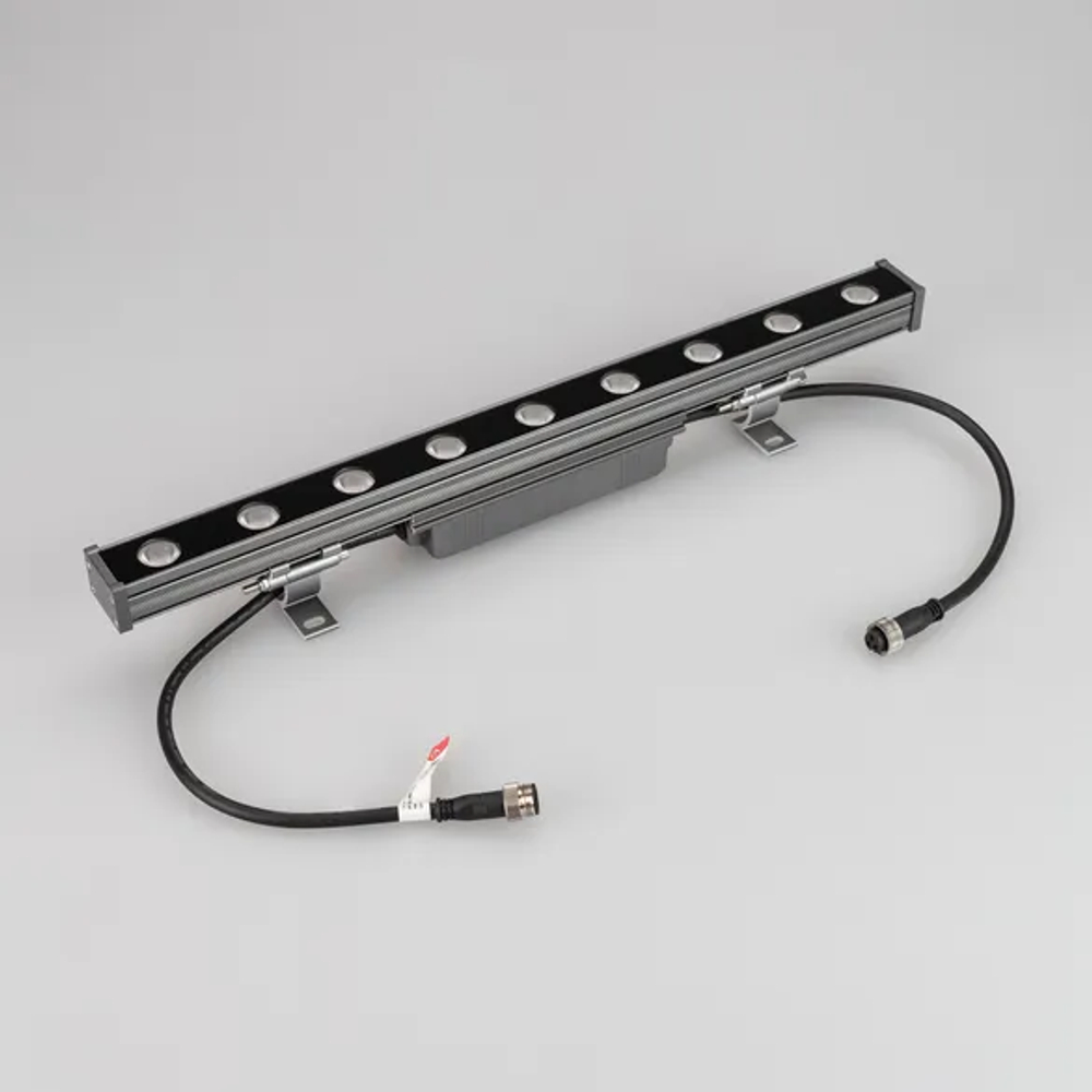 Линейный прожектор AR-LINE-500-9W Warm3000 (GR, 15x60 deg, 230V) (Arlight, IP65 Металл, 3 года) 041724